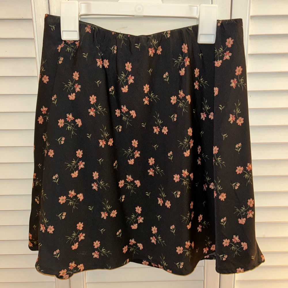 Hollister Floral Black Skirt